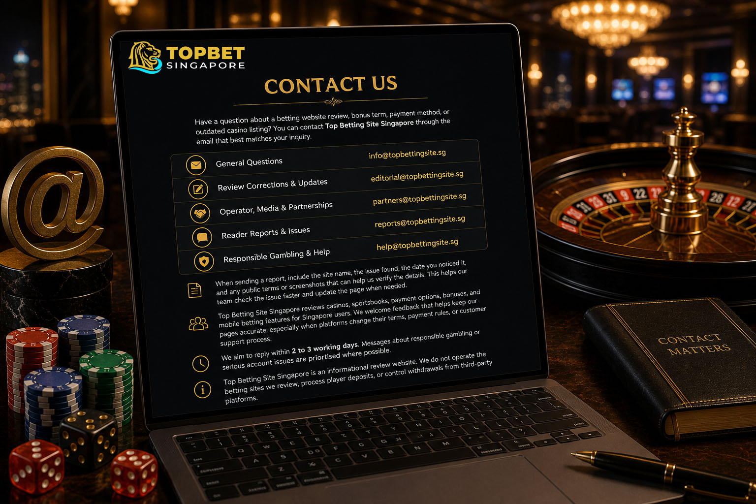 Contact Top Bet SG