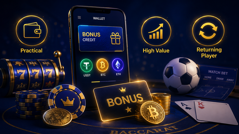Singapore review of Crypto casino bonus wallet with USDT, BTC, ETH