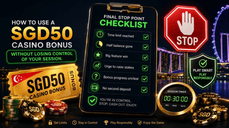 How to Use a SGD50 Casino Bonus Without Losing Control of Your Session Casino bonus eligible games for Singapore casino players