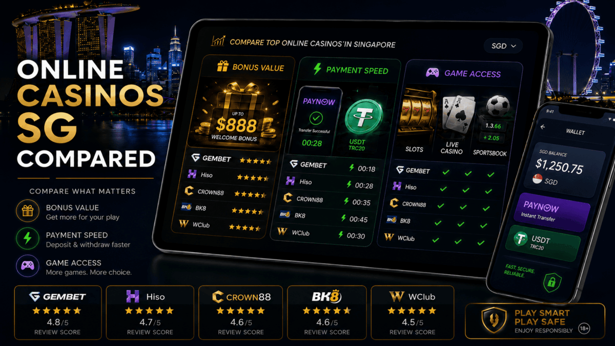Online casinos in Singapore comparison guide