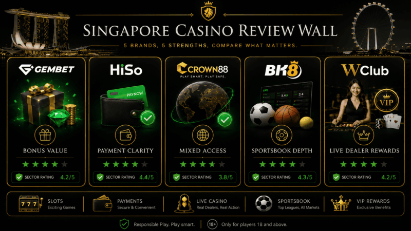 Online casinos in Singapore payment speed comparison