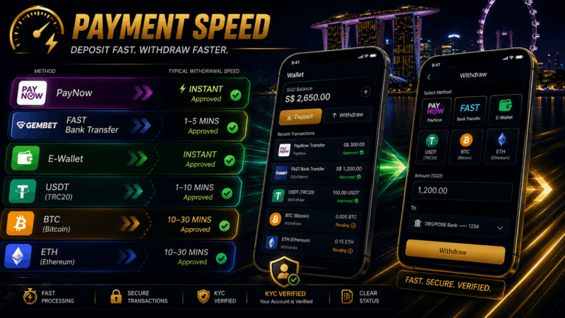 Online casinos in Singapore game access comparison
