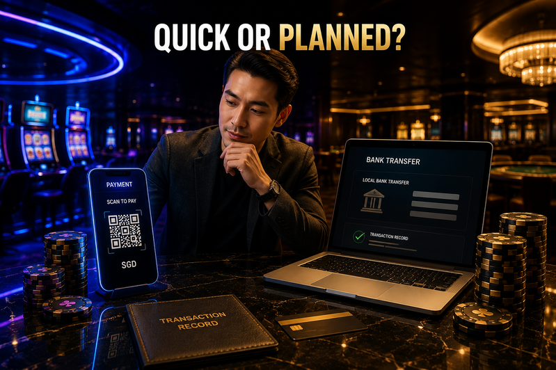 PayNow vs Bank Transfer vs USDT: Which Casino Payment Method Should Singapore Players Use? PayNow and bank transfer compared for SGD casino deposits