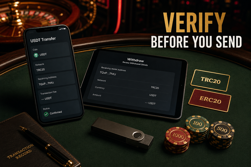USDT Casino Singapore Guide: Which Crypto Casino Setup Works Best for Deposits and Withdrawals? USDT network and withdrawal address verification before a casino transfer